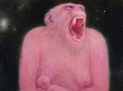 Proč? 2025, akryl na plátně, 160 x 140 cm